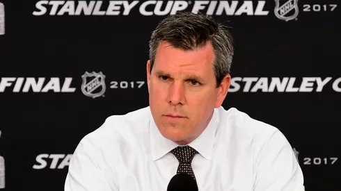 Mike Sullivan of the Pittsburgh Penguins at PPG Paints Arena in Pittsburgh, Pennsylvania.