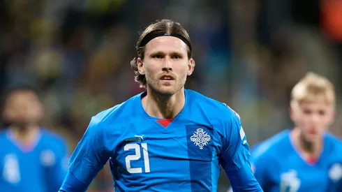 Arnor Ingvi Traustason at Tarczynski Arena on March 26, 2024 in Wroclaw, Poland.