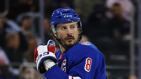 J.T. Miller at Madison Square Garden on November 04, 2025 in New York City.