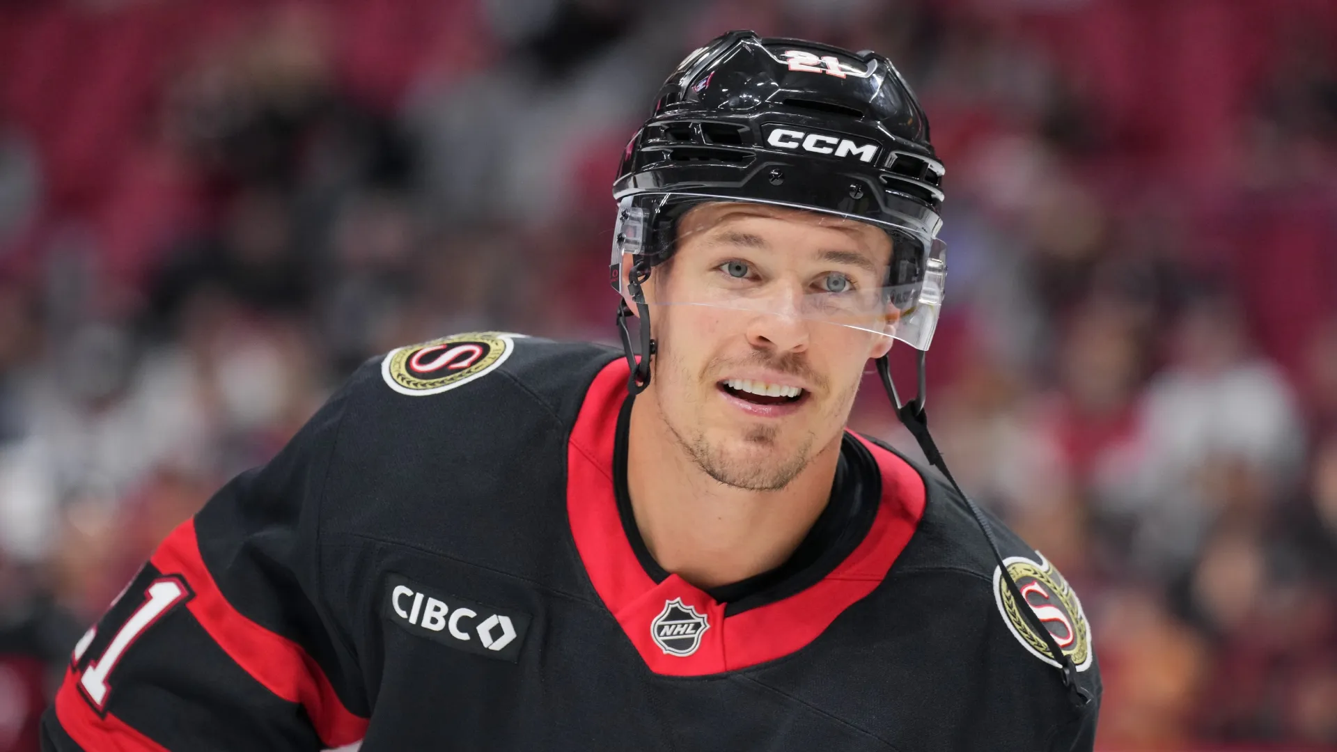 Nick Cousins during a game with the Ottawa Senators