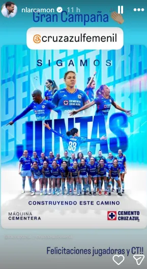 Publicación de Larcamón en IG