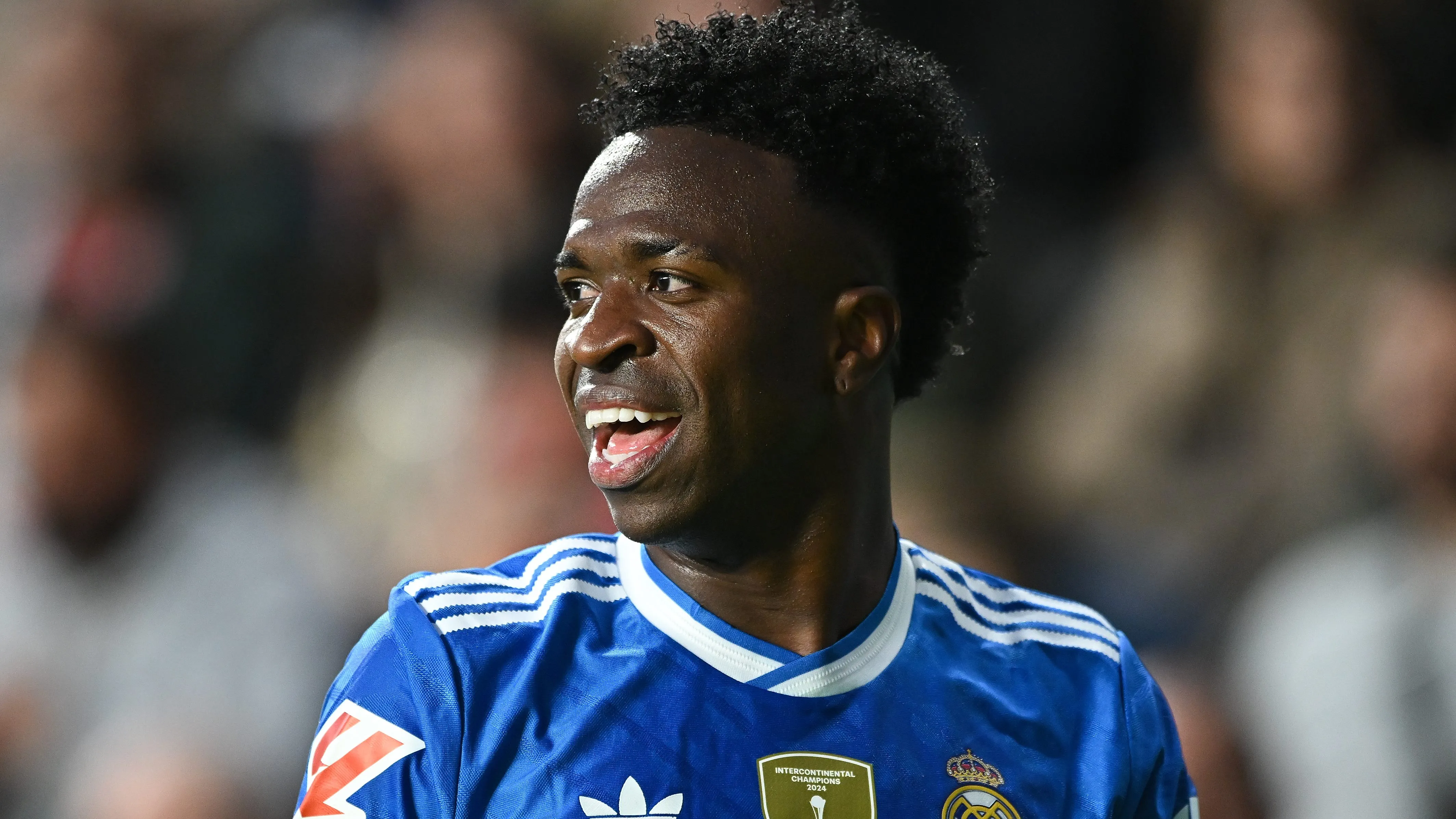 Vinicius Junior, atacante do Real Madrid, em campo