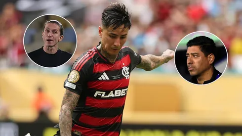 El DT del Fla defendió públicamente a Erick Pulgar.
