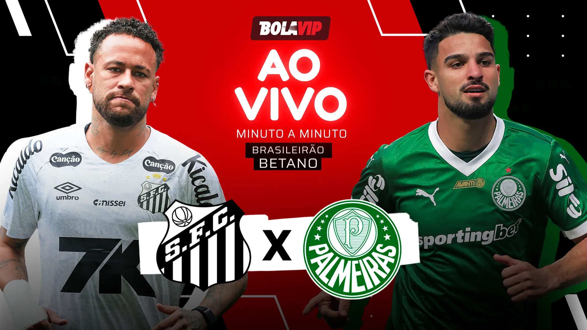 Santos x Palmeiras - Acompanhe ao vivo e de graça pelo Brasileirão