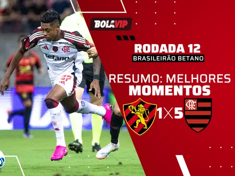 Flamengo goleia Sport e é líder do Brasileirão