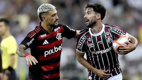 Arrascaeta y Martinelli durante Fla-Flu en el Campeonato Carioca – Foto: Alexandre Loureiro/AGIF