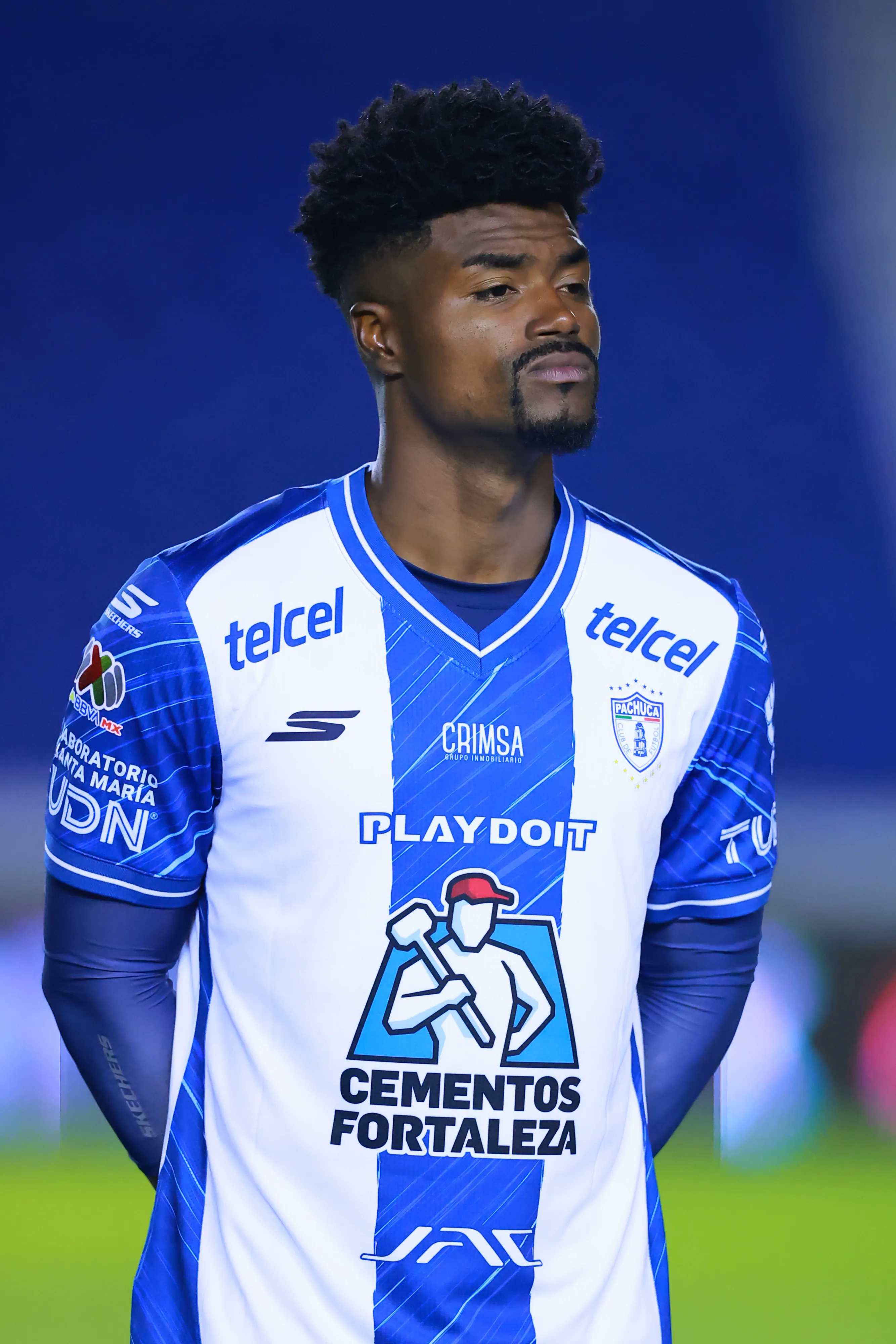 MEXICO CITY, MEXICO – AUGUST 30: Eduardo Bauermann of Pachuca looks on during the 7th round match between America and Pachuca as part of the Torneo Apertura 2025 Liga MX at Estadio Ciudad de los Deportes on August 30, 2025 in Mexico City, Mexico. (Photo by Hector Vivas/Getty Images)