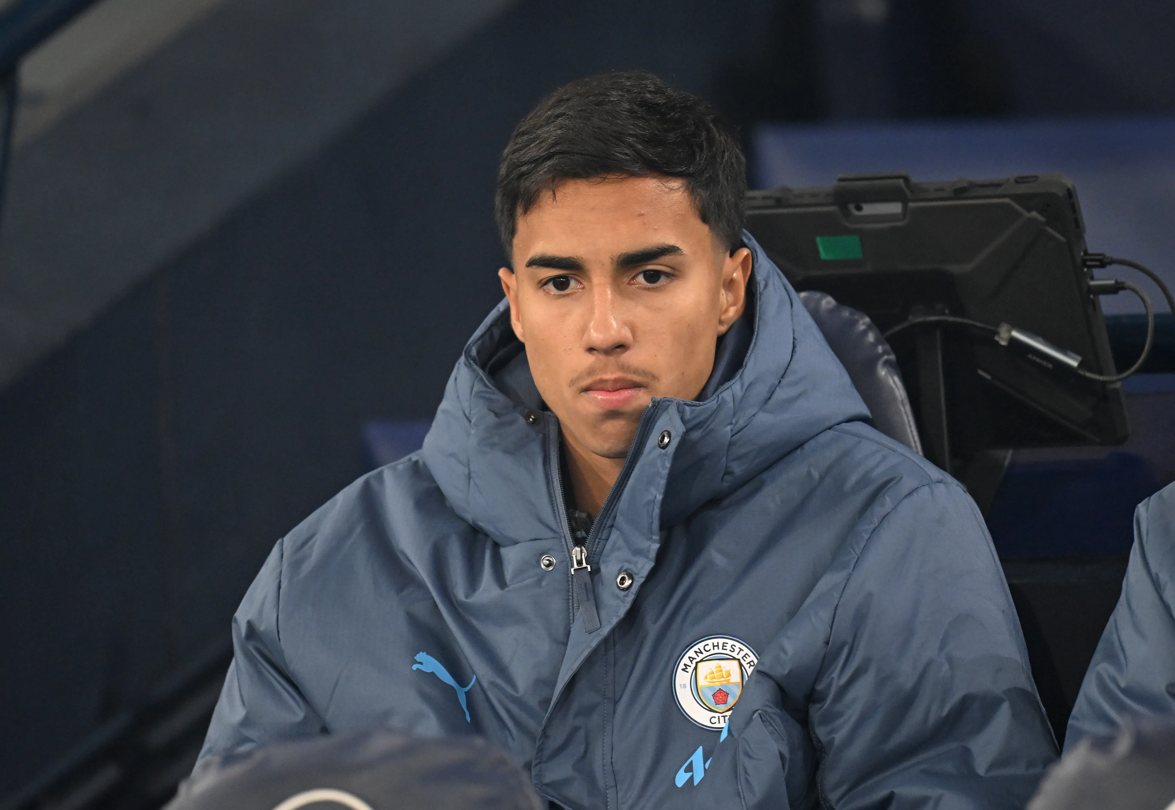 Vitor Reis amargou poucos jogos na Inglaterra. Foto: Michael Regan/Getty Images