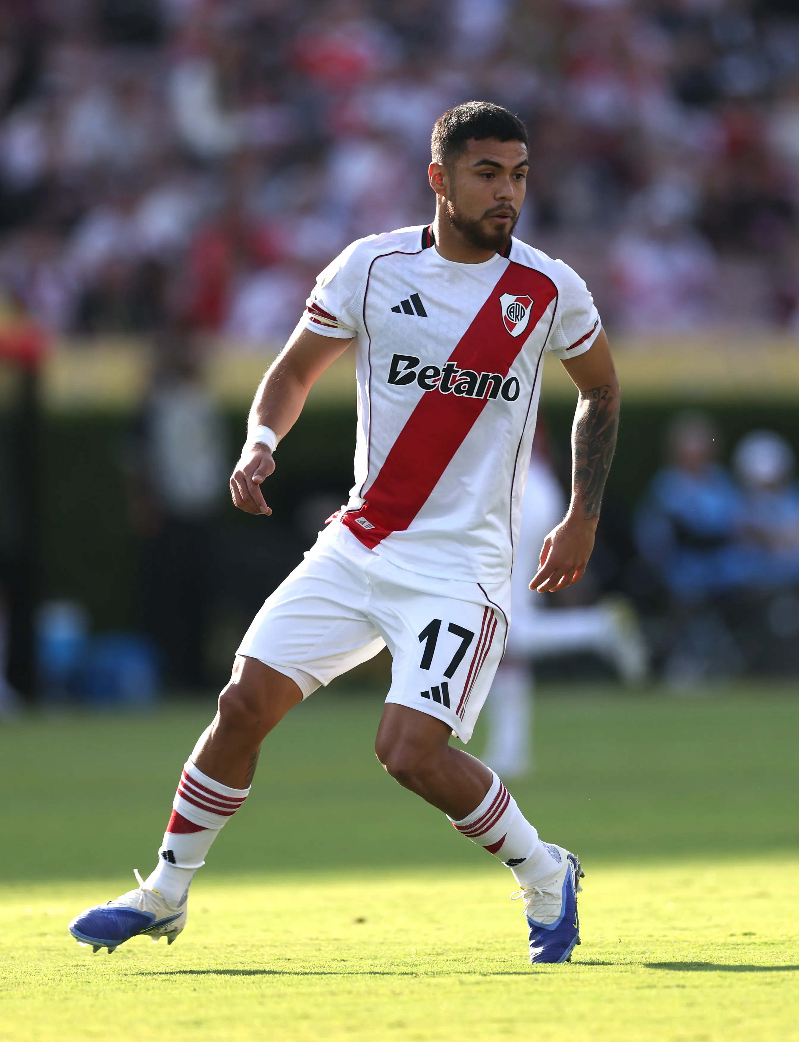 PASADENA, CALIFORNIA – JUNE 21: Paulo Diaz of CA River Plate in action during the FIFA Club World Cup 2025 group E match between CA River Plate and CF Monterrey at Rose Bowl Stadium on June 21, 2025 in Pasadena, California. (Photo by Stu Forster/Getty Images)