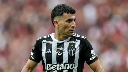 Junior Alonso jogador do Atletico-MG durante partida contra o Flamengo no estadio Maracana pelo campeonato Copa Do Brasil 2024. Foto: Thiago Ribeiro/AGIF