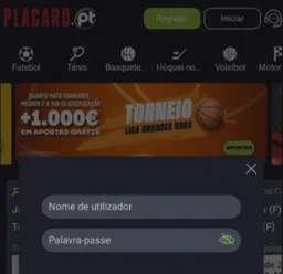 Fazer login na Placard app