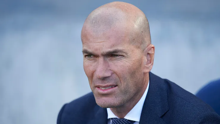 Zinedine Zidane while coaching Real Madrid in 2019.