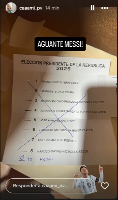 El voto que compartió la jugadora de la U Camila Pavez