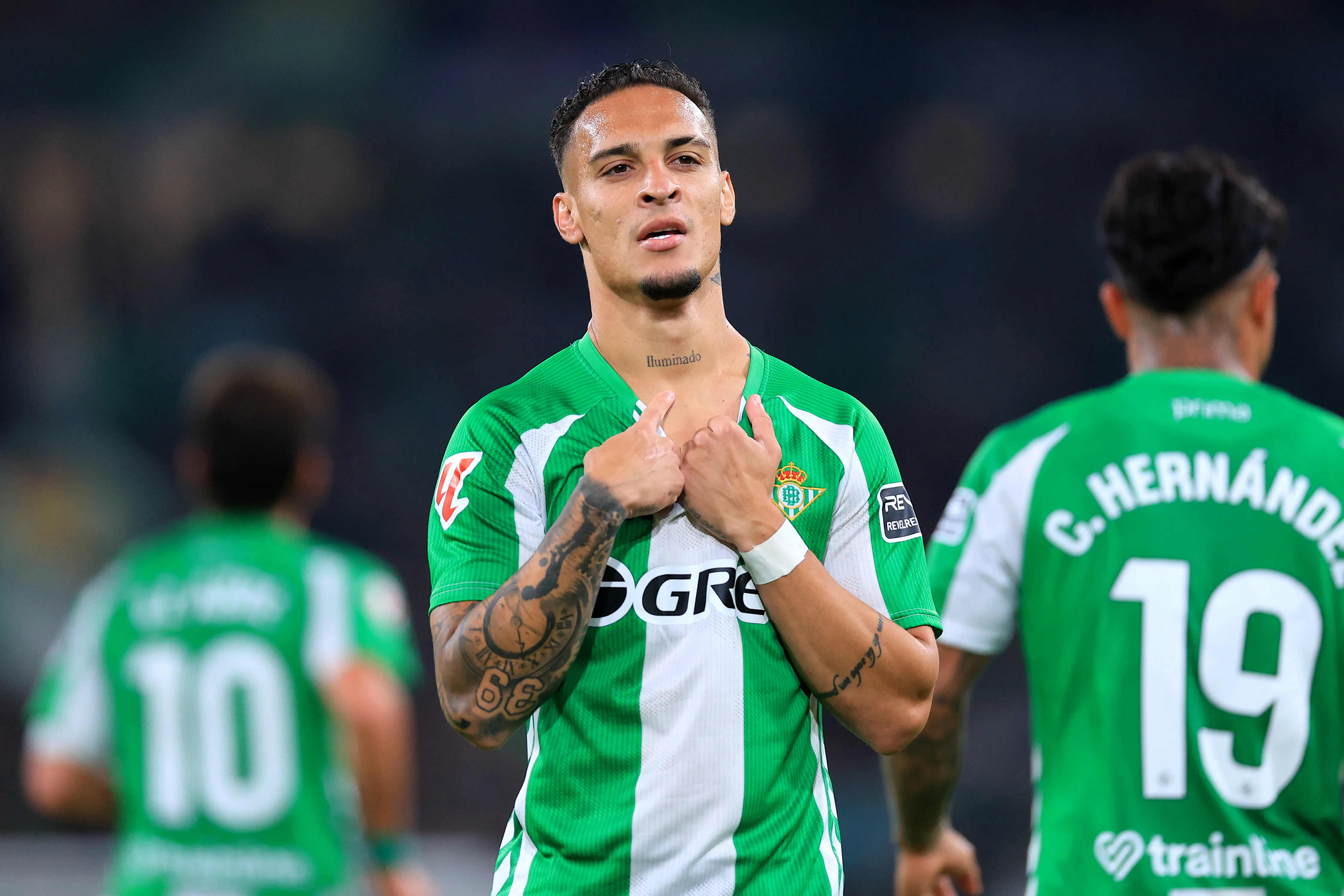 Antony, la gran figura del Betis. (Fran Santiago/Getty Images).